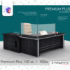 Προστατευτικό Plexiglass Γκισέ Ταμείου - Stand Premium Plus 6mm 100cm - με σύνθεση